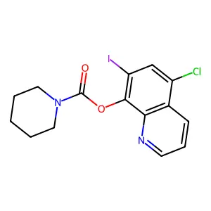 5-Chloro-7-iodoquinolin-8-yl piperidine-1-carboxylate structure