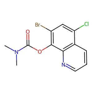 7-Bromo-5-chloroquinolin-8-yl dimethylcarbamate structure