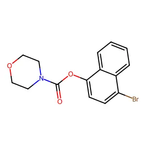 4-Bromonaphthalen-1-yl morpholine-4-carboxylate structure