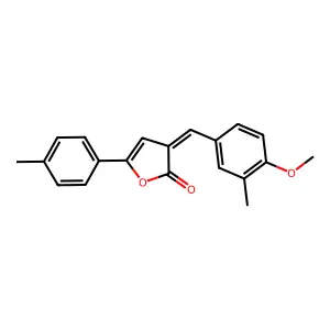 (3E)-3-[(4-methoxy-3-methylphenyl)methylidene]-5-(4-methylphenyl)furan-2-one structure