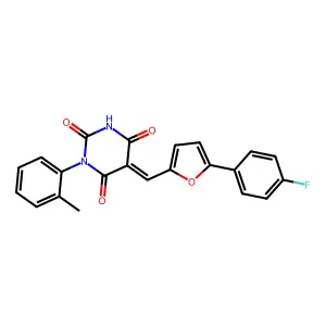 5-(furan-2-ylmethylene) pyrimidine-2,4,6-trione derivative, 2 structure