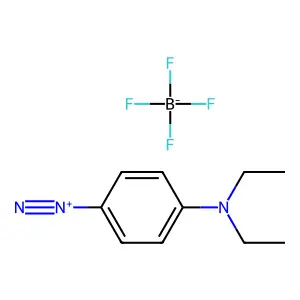Benzenediazonium, 4-(diethylamino)-, tetrafluoroborate(1-) (1:1) structure