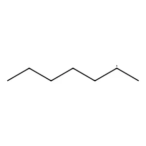 2-Heptyl radical structure