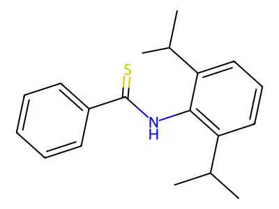 N-(2,6-diisopropylphenyl)benzenecarbothioamide structure