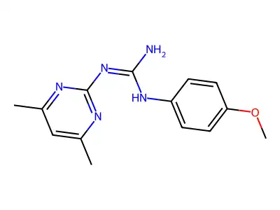 1-(4,6-Dimethylpyrimidin-2-yl)-3-(4-methoxyphenyl)guanidine structure
