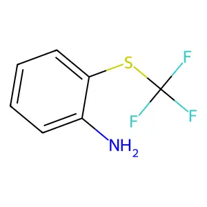 Benzenamine, 2-((trifluoromethyl)thio)- structure
