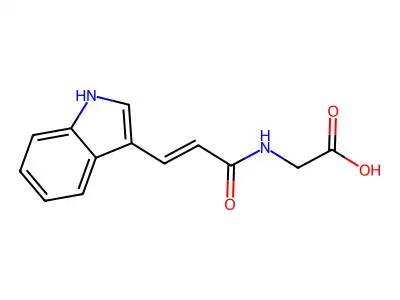 吲哚-3-丙烯酰甘氨酸 structure