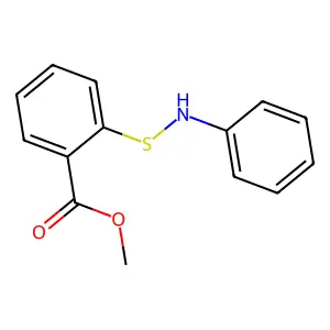 methyl 2-anilinosulfanylbenzoate structure