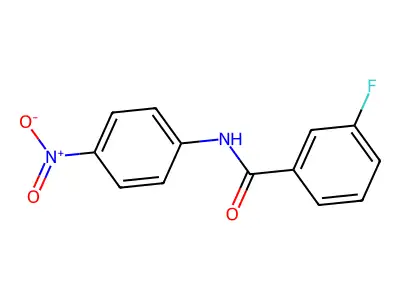 3-fluoro-N-(4-nitrophenyl)benzamide structure