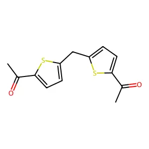 1-(5-((5-Acetyl-2-thienyl)methyl)-2-thienyl)ethanone structure