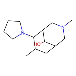 3,7-Dimethyl-6-(1-pyrrolidinyl)-3-azabicyclo[3.3.1]nonan-9-ol structure