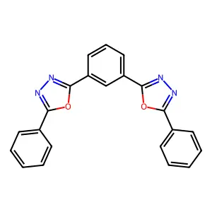 2-Phenyl-5-[3-(5-phenyl-1,3,4-oxadiazol-2-yl)phenyl]-1,3,4-oxadiazole structure