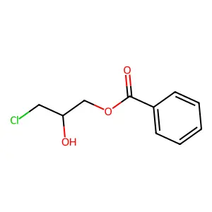 1,2-Propanediol, 3-chloro-, 1-benzoate structure