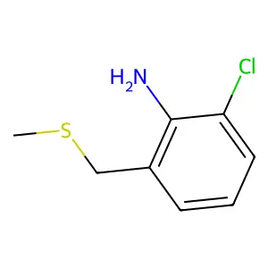 2-Chloro-6-methylsulfanylmethyl-phenylamine structure