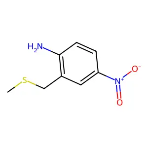 2-[(Methylsulfanyl)methyl]-4-nitroaniline structure