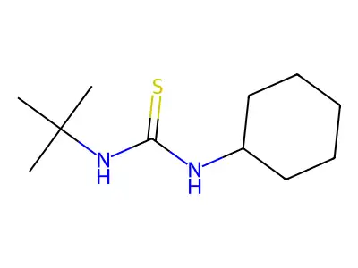 1-Tert-butyl-3-cyclohexylthiourea structure