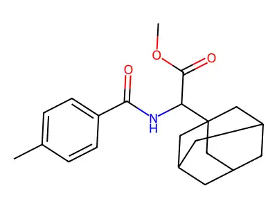Methyl 2-adamantanyl-2-[(4-methylphenyl)carbonylamino]acetate structure