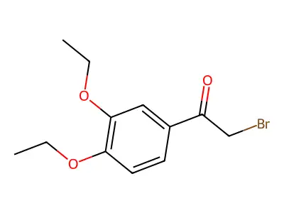 2-Bromo-1-(3,4-diethoxyphenyl)ethan-1-one structure