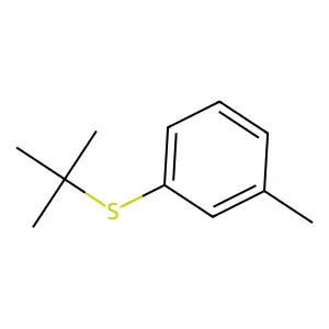 叔丁基间甲苯基硫醚 structure