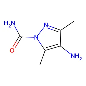 4-氨基-3,5-二甲基-1H-吡唑-1-甲酰胺 structure