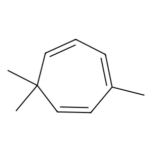 3,7,7-Trimethyl1,3,5-cycloheptatriene structure
