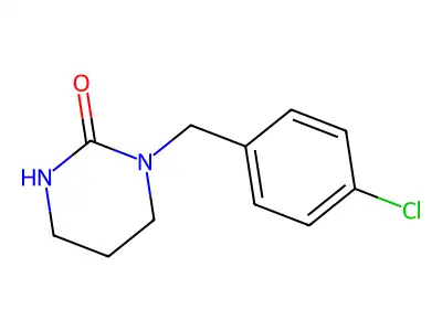 1-(4-chlorobenzyl)tetrahydropyrimidin-2(1H)-one structure