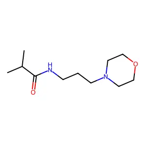 2-methyl-N-(3-morpholin-4-ylpropyl)propanamide structure