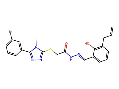 CAS 347907-35-1 - C21H20BrN5O2S structure