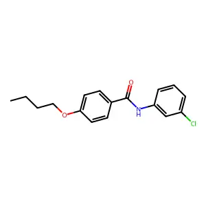 4-butoxy-N-(3-chlorophenyl)benzamide structure