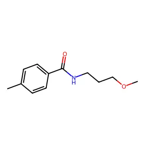 N-(3-methoxypropyl)-4-methylbenzamide structure