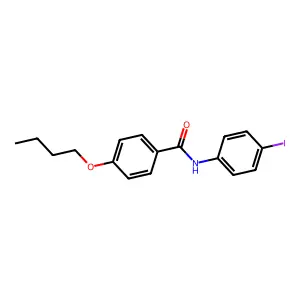 4-butoxy-N-(4-iodophenyl)benzamide structure