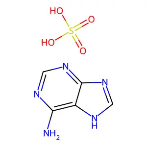 9H-嘌呤-6-胺硫酸盐(1:?) structure