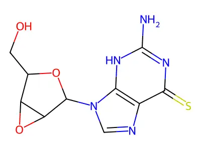 2-Amino-9-(2,3-anhydropentofuranosyl)-3,9-dihydro-6H-purine-6-thione structure