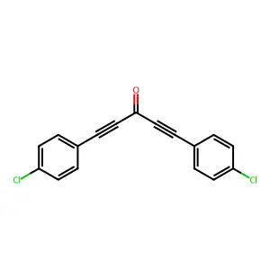 1,5-Bis(4-chlorophenyl)-1,4-pentadiyn-3-one structure