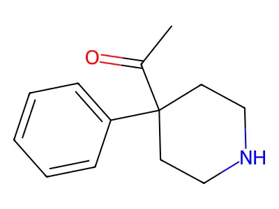4-Acetyl-4-phenylpiperidine structure