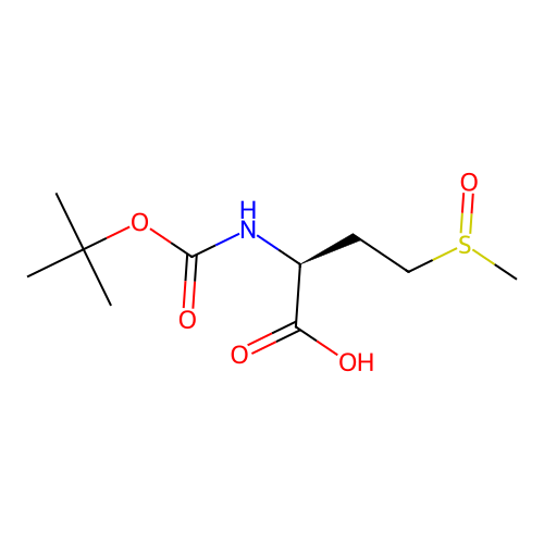 Boc-Met(O)-Oh structure