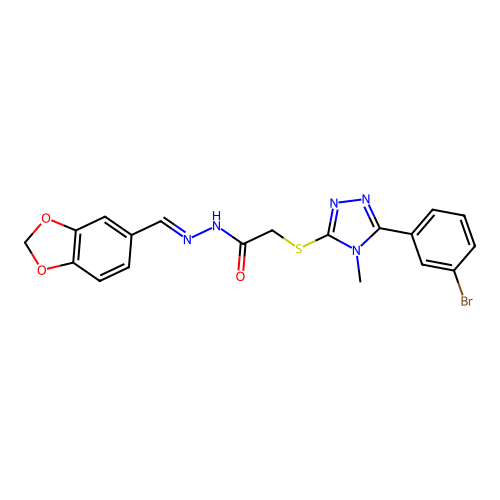 C19H16BrN5O3S structure