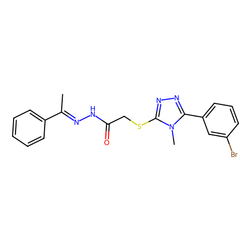 C19H18BrN5OS structure
