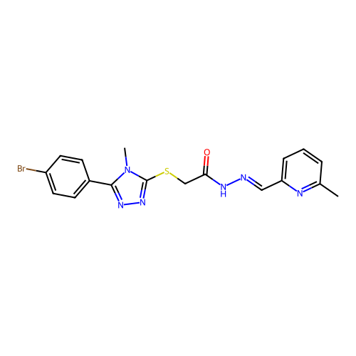 C18H17BrN6OS structure