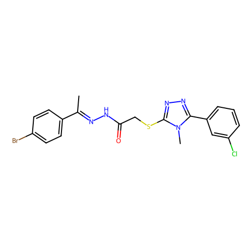 C19H17BrClN5OS structure