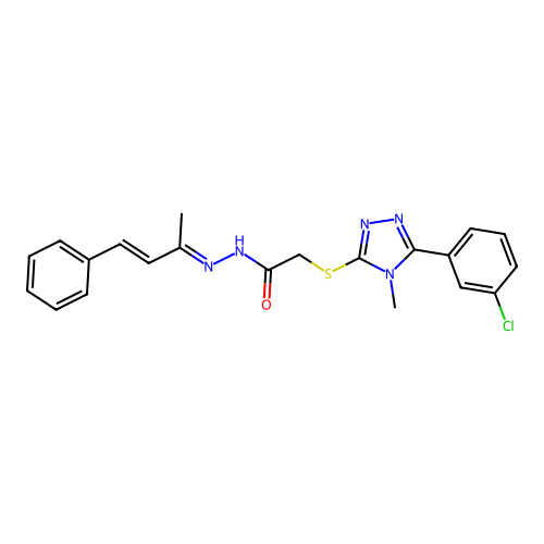 C21H20ClN5OS structure