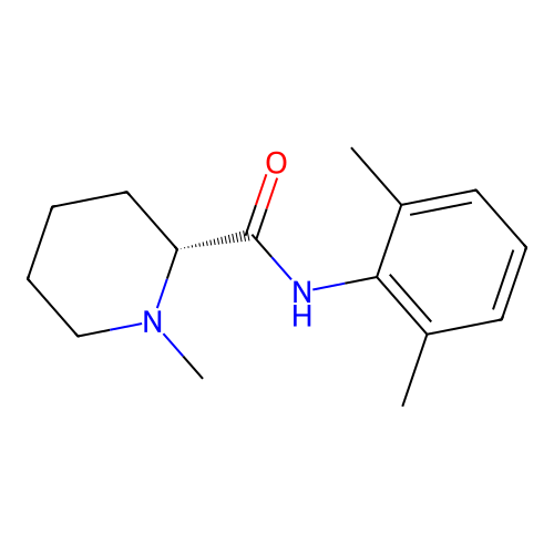 (2R)-N-(2,6-Dimethylphenyl)-1-methyl-2-piperidinecarboxamide structure