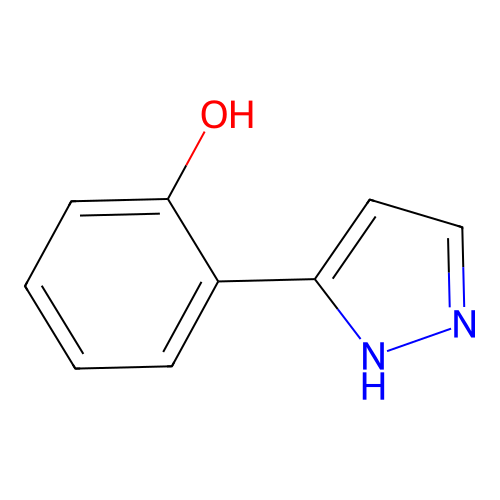 o-(1H-pyrazol-3-yl)phenol structure