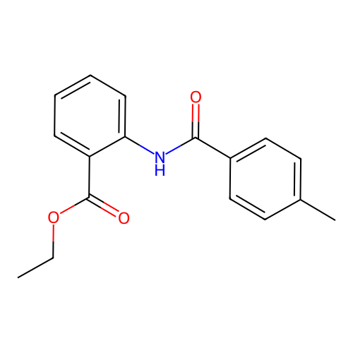 Ethyl 2-[(4-methylbenzoyl)amino]benzoate structure