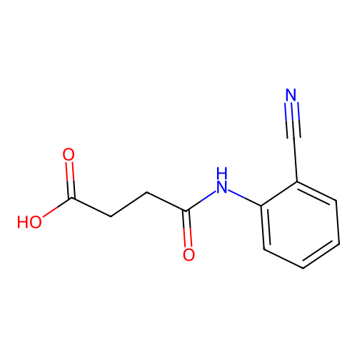 N-(2-Cyano-phenyl)-succinamic acid structure
