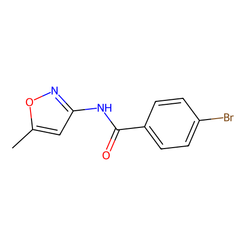 4-bromo-N-(5-methyl-1,2-oxazol-3-yl)benzamide structure