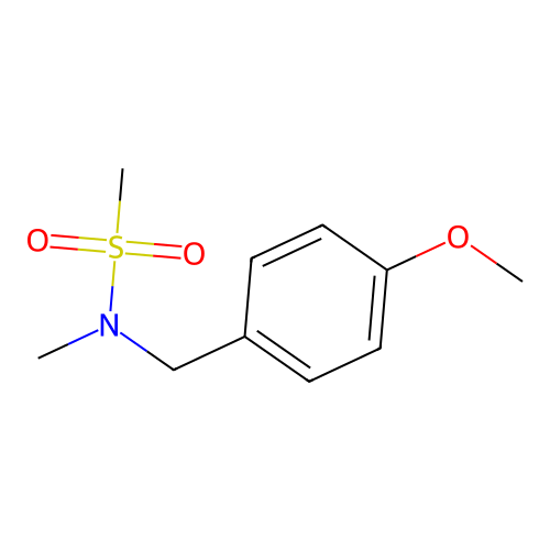 N-(4-methoxybenzyl)-N-methylmethanesulfonamide structure