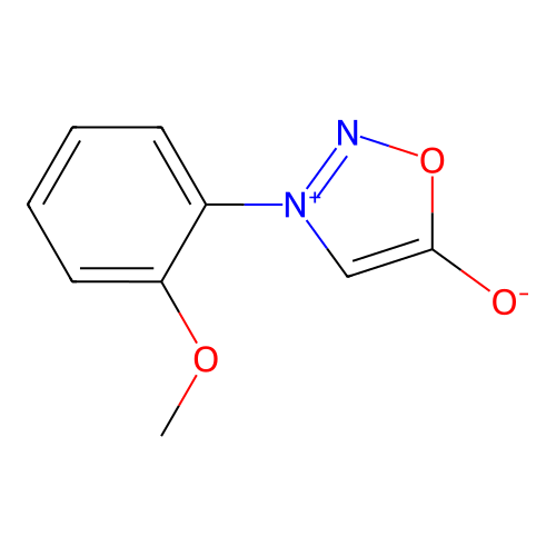 3-(2-Methoxyphenyl)oxadiazol-3-ium-5-olate structure