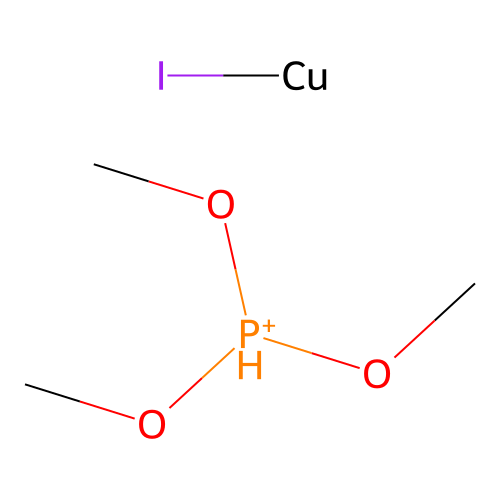 Iodo(trimethyl phosphite-P)copper structure