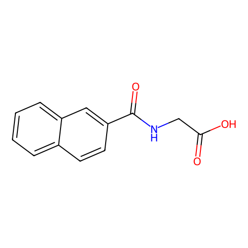 2-Naphthoylglycine structure